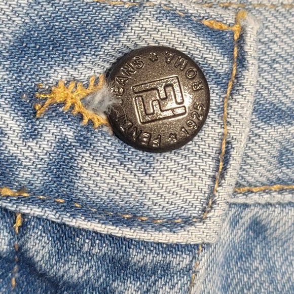 Vintage Fendi Jeans DeBoost Stonewash Size 30x33 NWT Read Description A8 - Picture 4 of 7